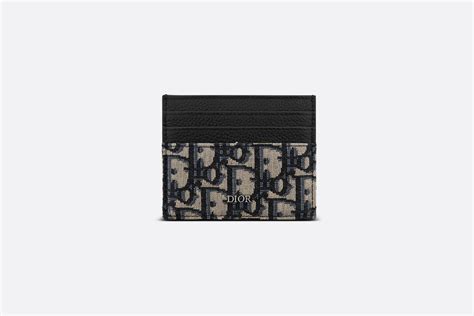 dior cardholder oblique|Dior Card Holder Oblique Jacquard Black .